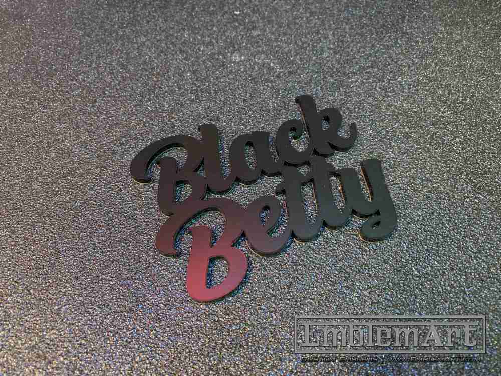 Custom Black Emblems - Custom Black Betty Black Emblem