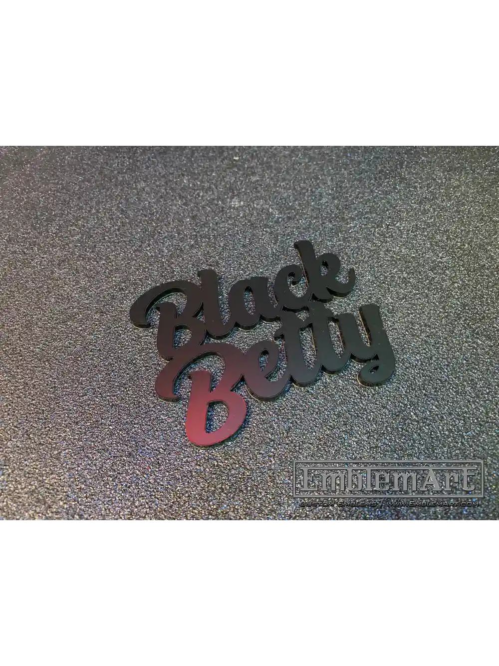Custom Black Emblems - Black Betty Black Emblem