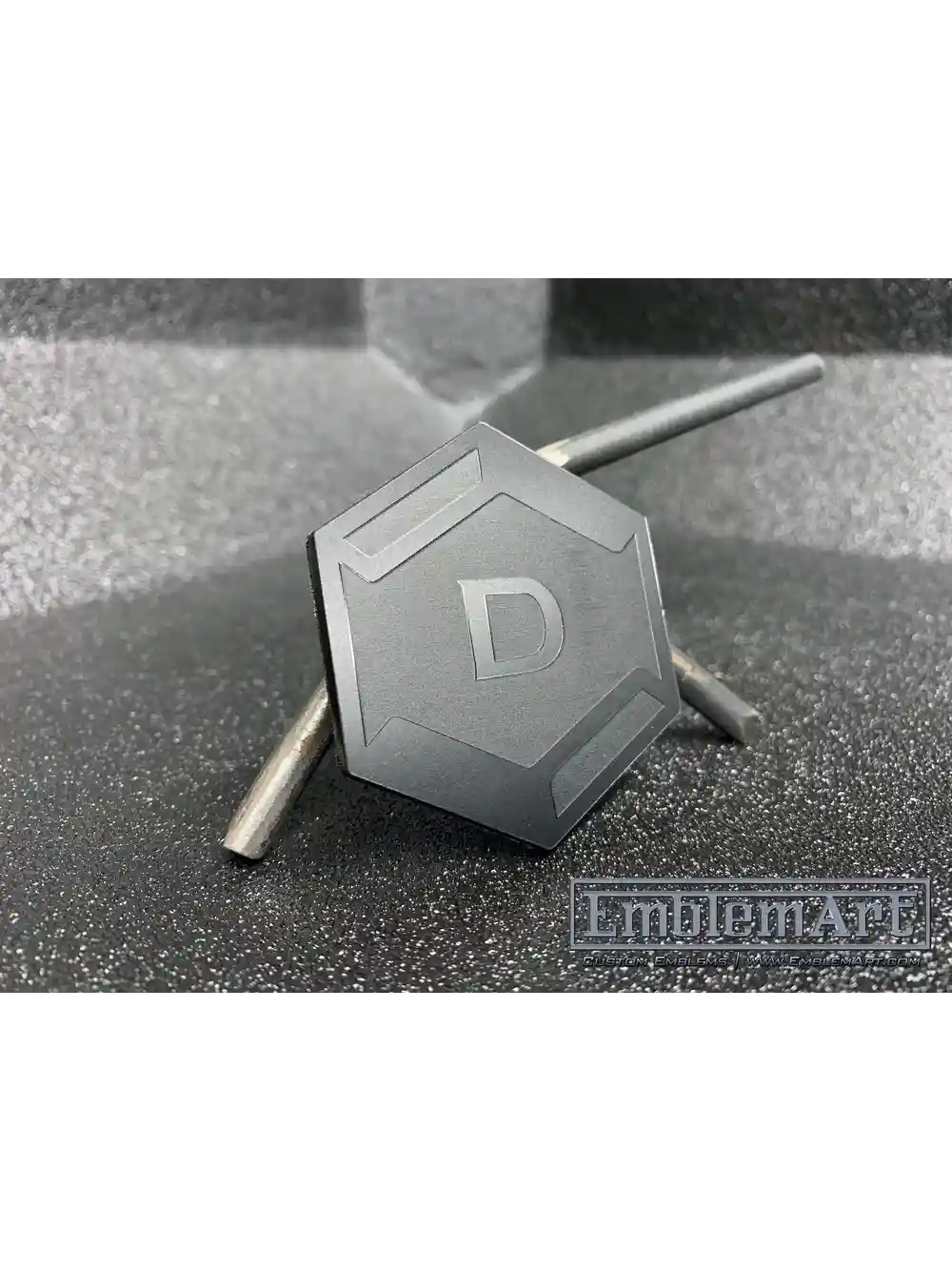 Custom Black Emblems - Black D Emblem