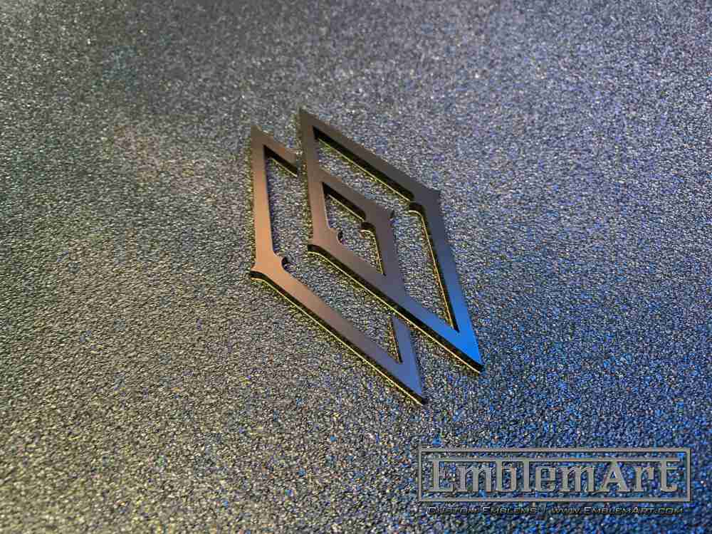 Custom Black Emblems - Custom Diamond Black Emblem