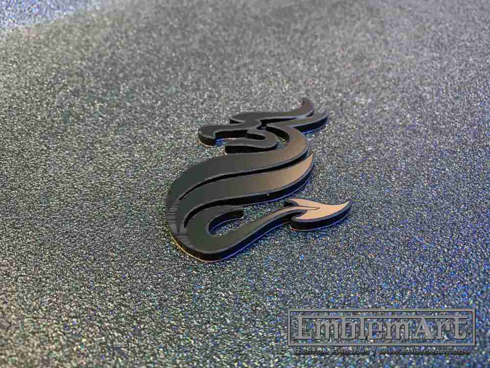 Custom Black Emblems - Custom Dragon Black Emblem