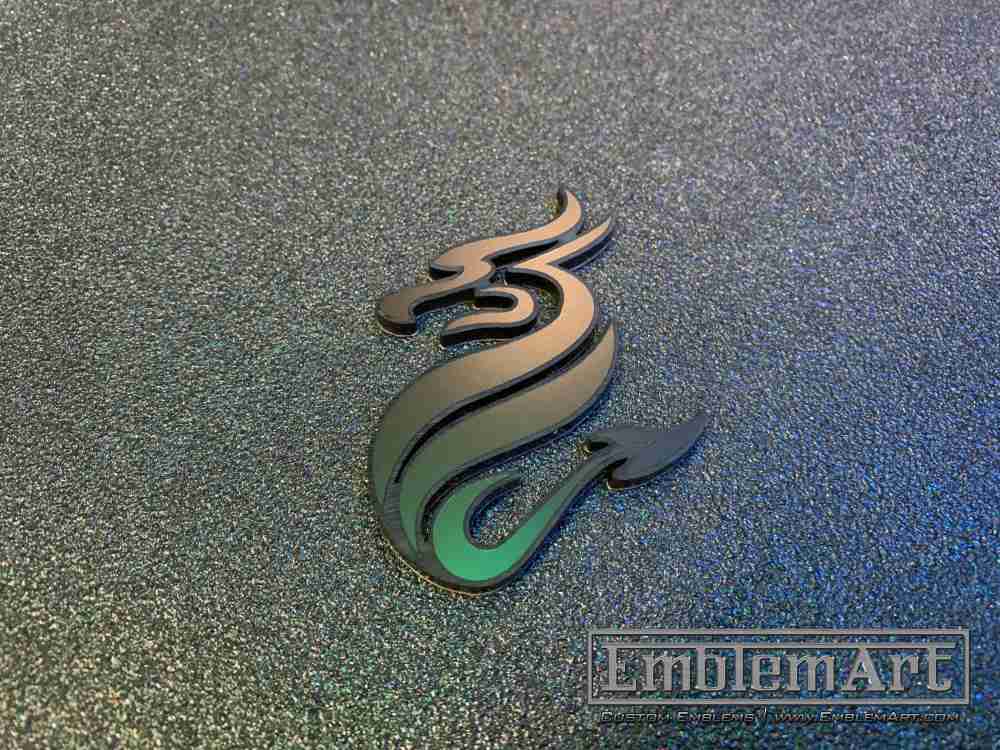 Custom Black Emblems - Custom Dragon Black Emblem
