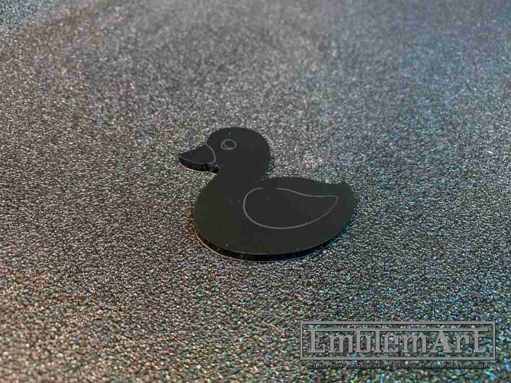 Custom Black Emblems - Custom Duck Black Emblem