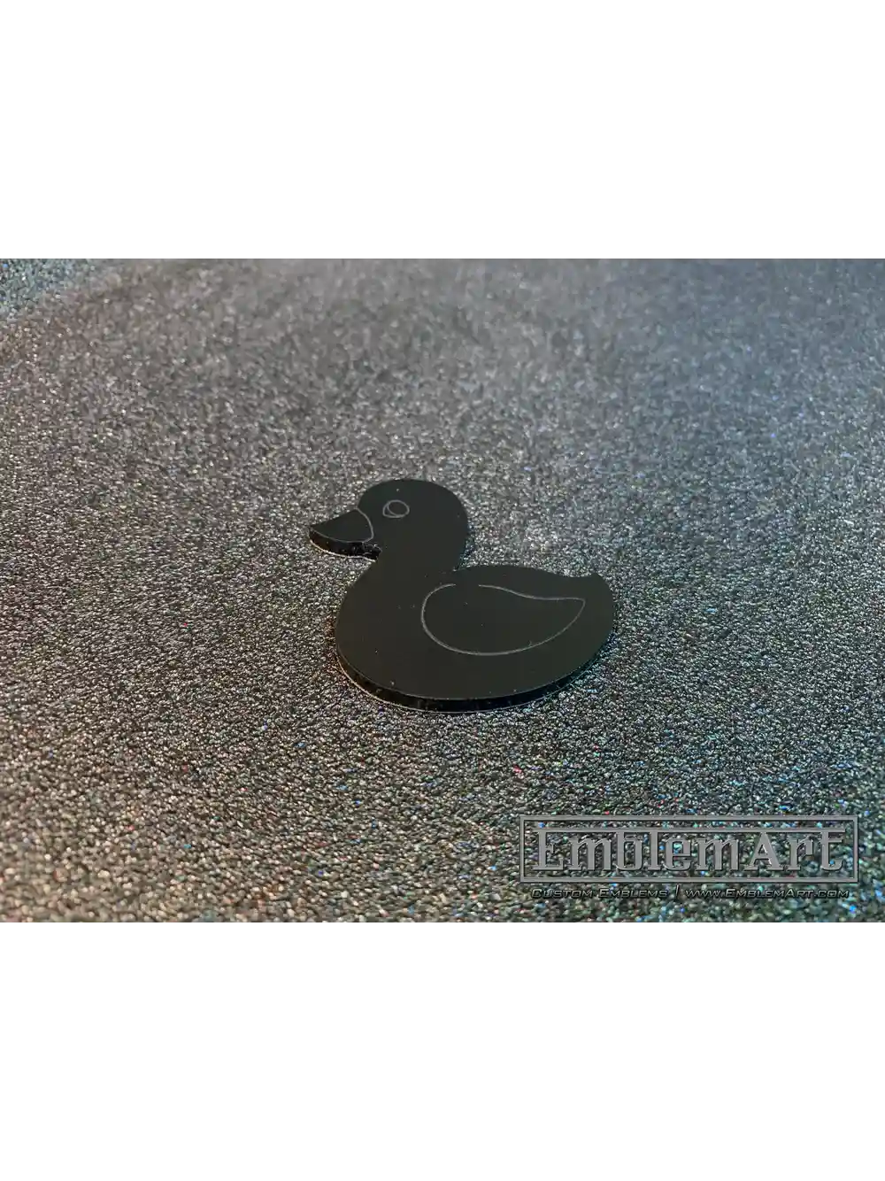 Custom Black Emblems - Duck 01 Black Emblem