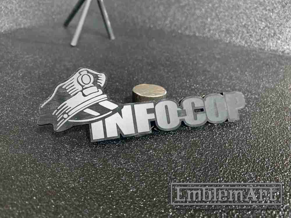 Custom Black Emblems - Custom Info Cop Black Emblem