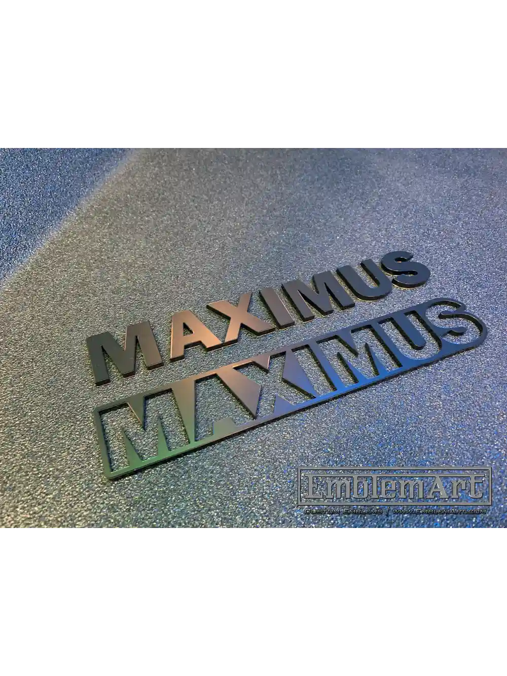 Custom Black Emblems - Maximus 01 Black Emblem