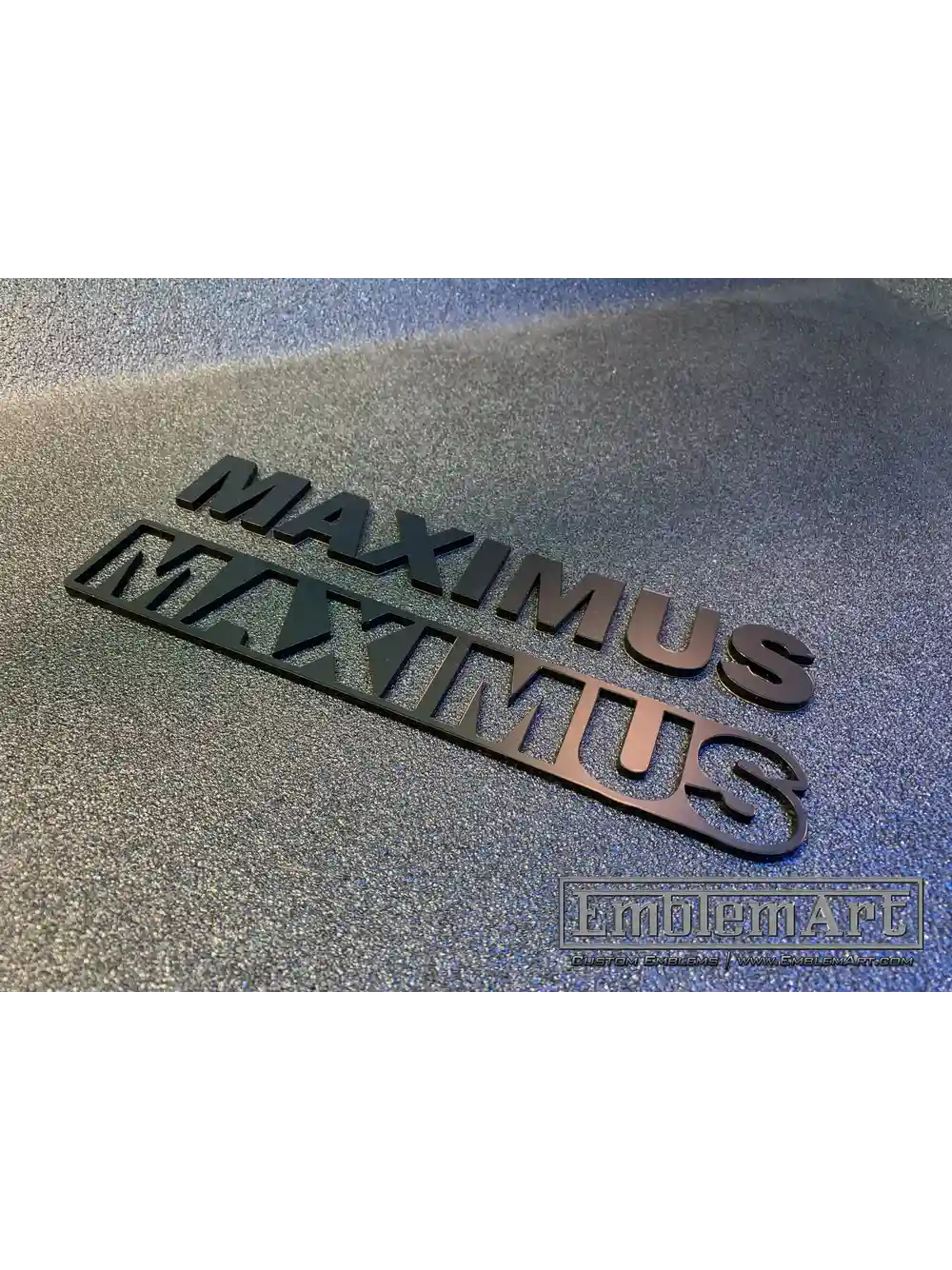 Custom Black Emblems - Maximus 02 Black Emblem