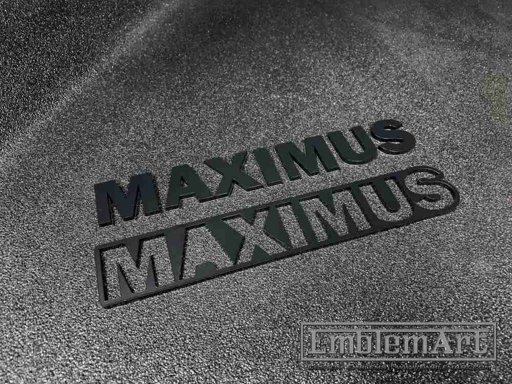 Custom Black Emblems - Custom Maximus Black Emblem