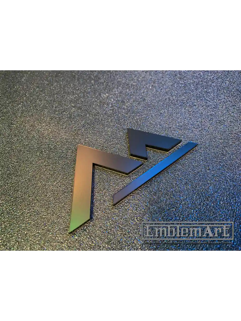 Custom Black Emblems - Mountain 02 Black Emblem