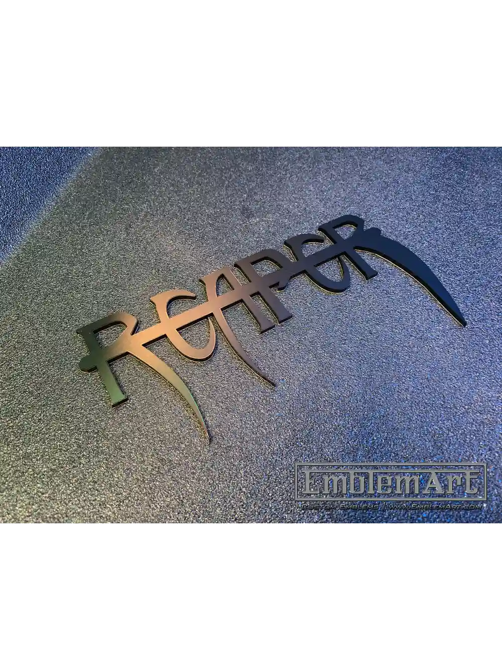 Custom Black Emblems - Reaper 01 Black Emblem