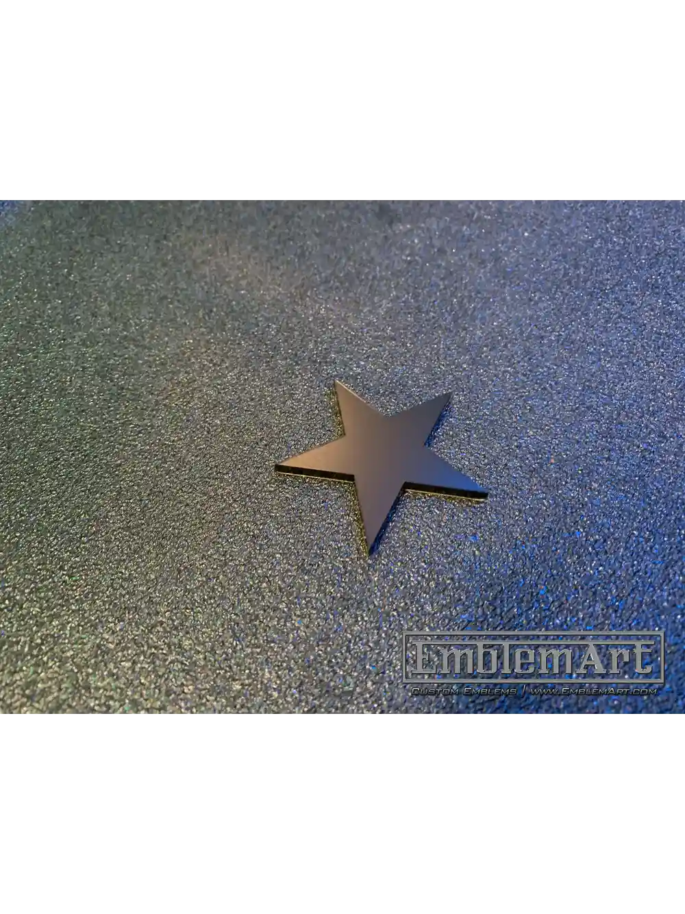 Custom Black Emblems - Star 01 Black Emblem