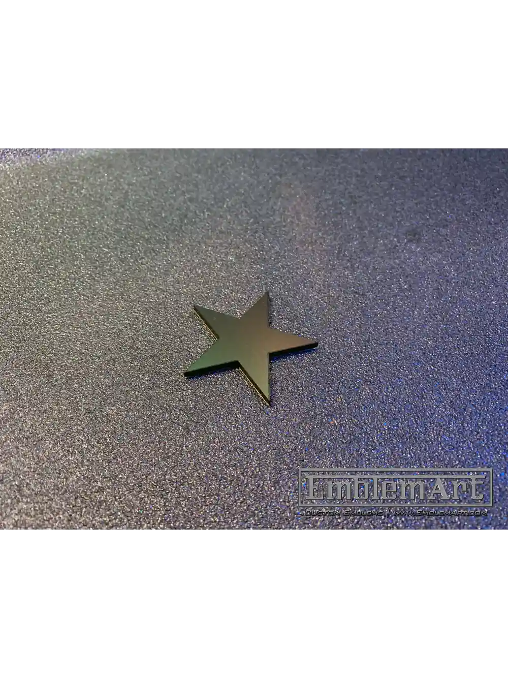 Custom Black Emblems - Star 02 Black Emblem