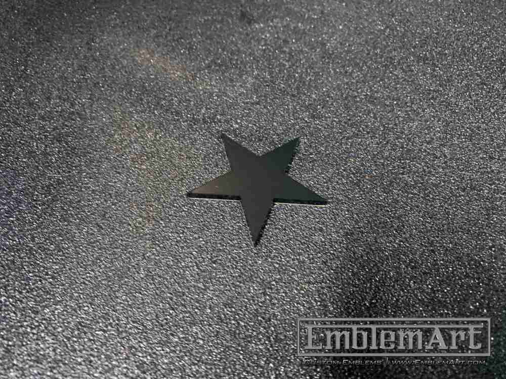 Custom Black Emblems - Custom Star Black Emblem