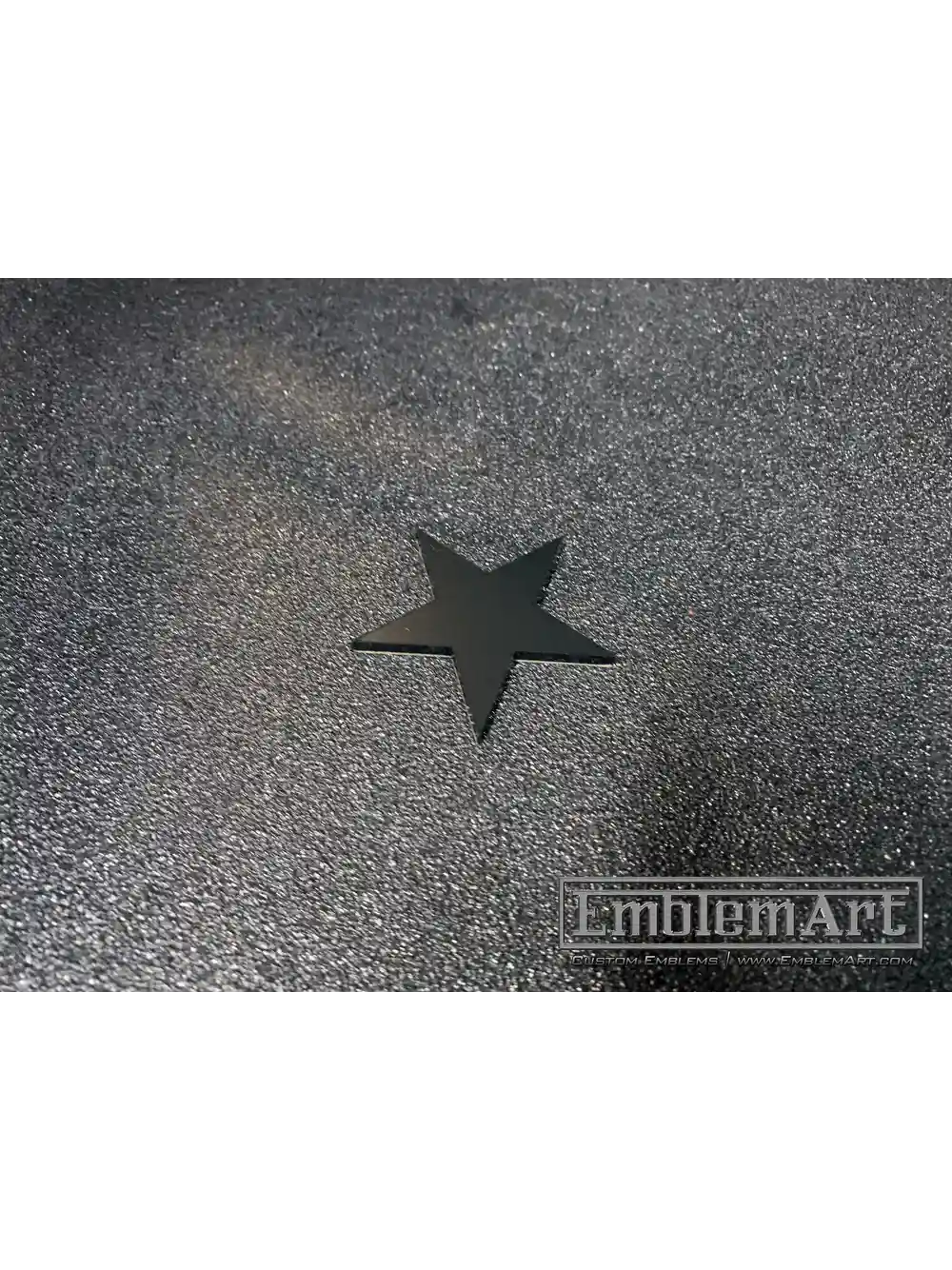 Custom Black Emblems - Star 03 Black Emblem