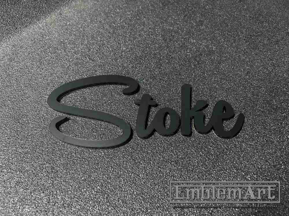 Custom Black Emblems - Custom Stoke Black Emblem