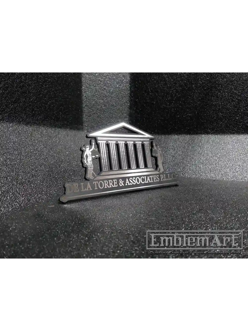 Custom Chrome Emblems - De La Torre Chrome 01 Emblem