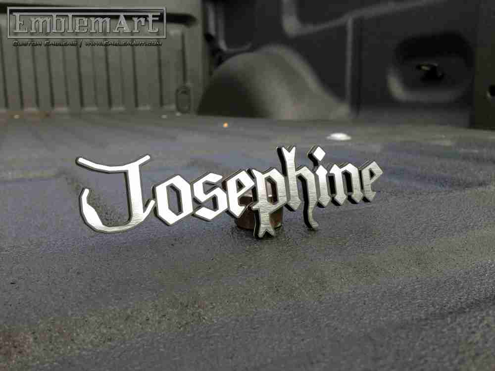 Custom Chrome Emblems - Custom Josephine Emblem