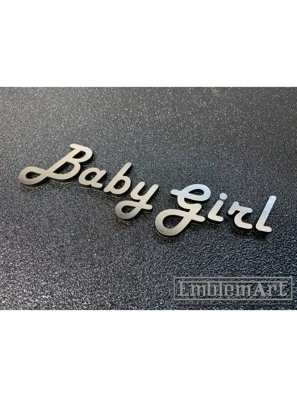 Custom Chrome Emblems - Baby Girl Chrome 01 Emblem
