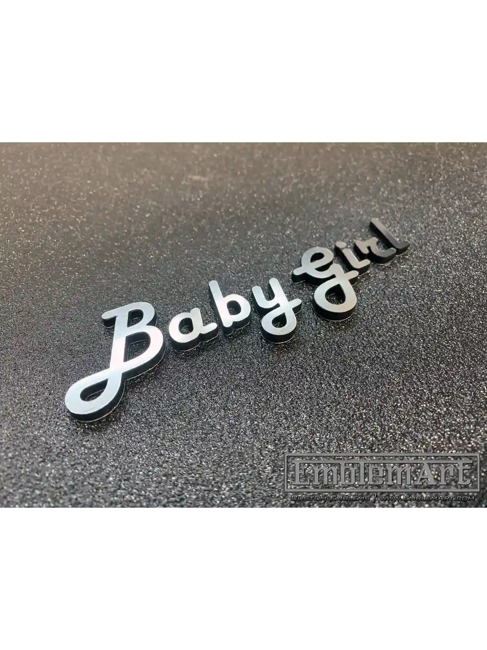 Custom Chrome Emblems - Baby Girl Chrome 02 Emblem