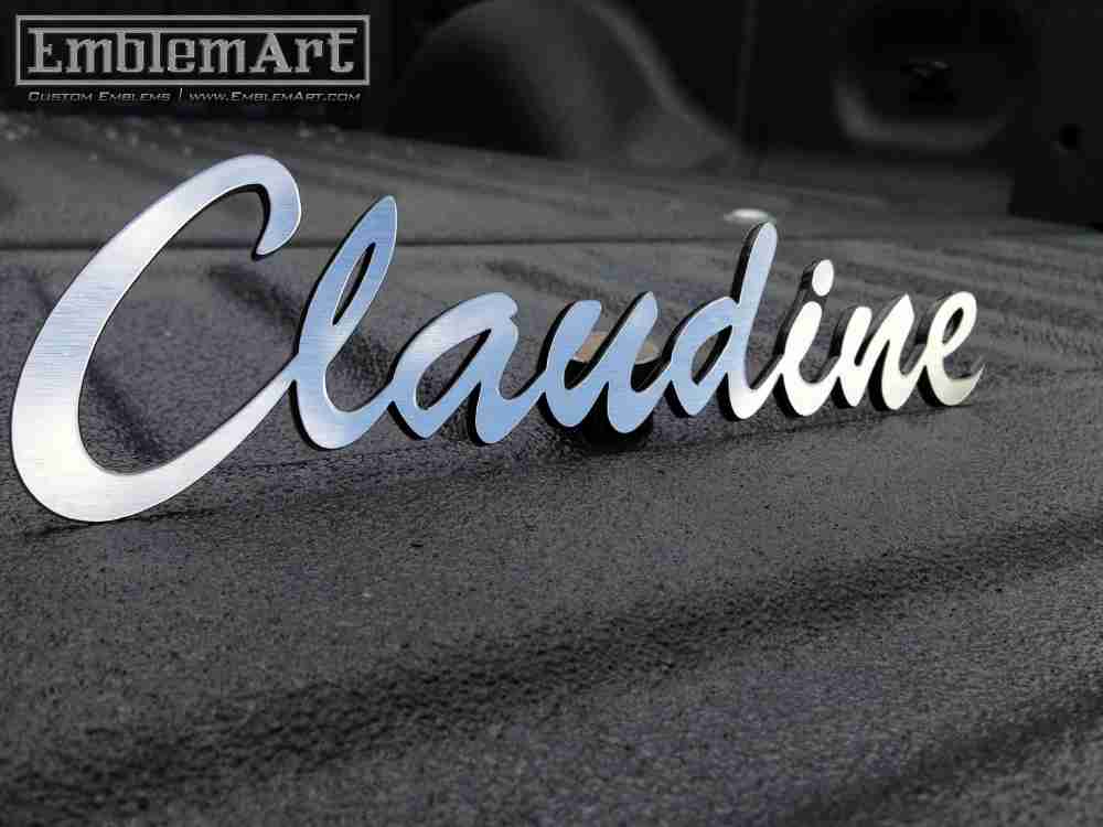 Custom Chrome Emblems - Custom Claudine Emblem