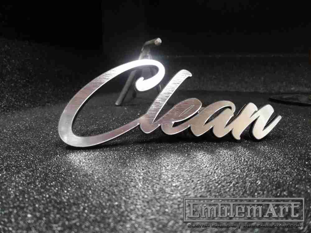 Custom Chrome Emblems - Custom Clean Custom Chrome Emblem