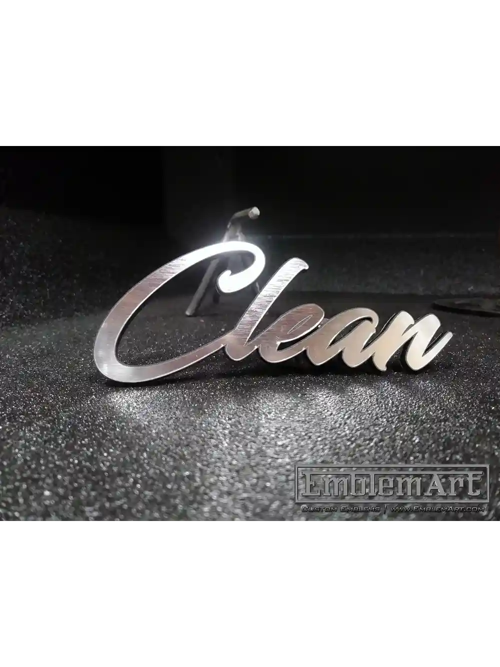 Custom Chrome Emblems - Clean Chrome 01 Emblem