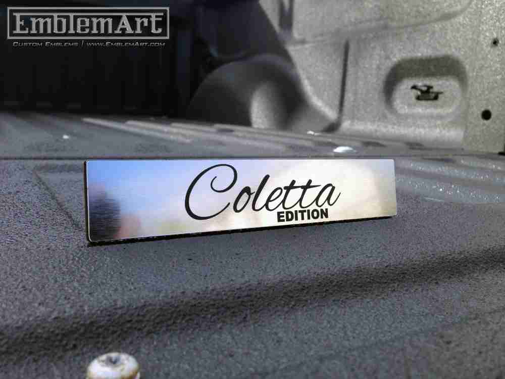 Custom Chrome Emblems - Custom Coletta Emblem