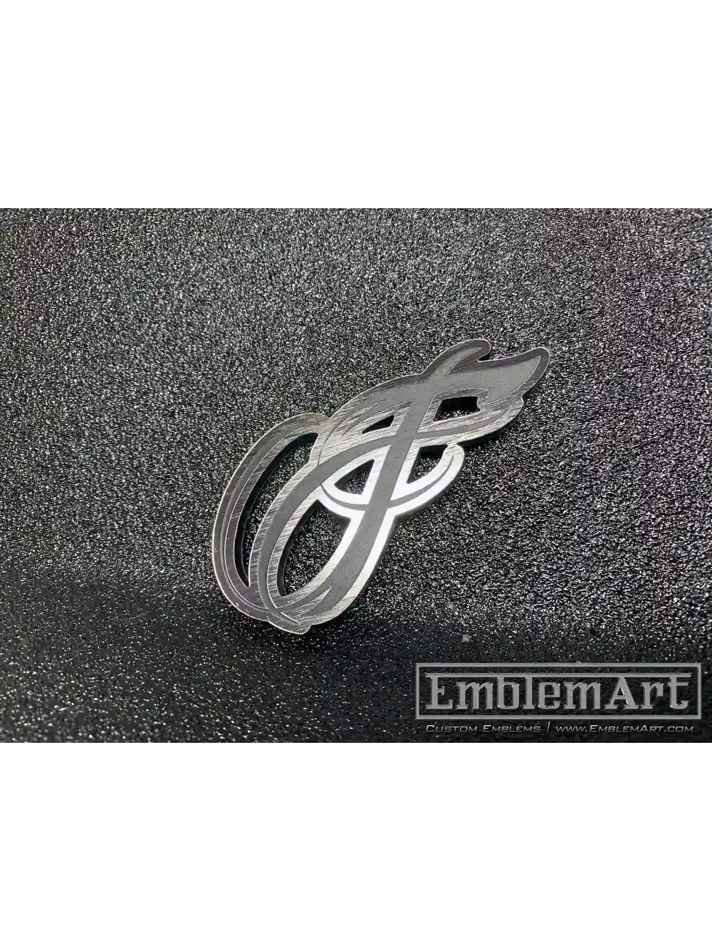 Custom Chrome Emblems - F Chrome 02 Emblem