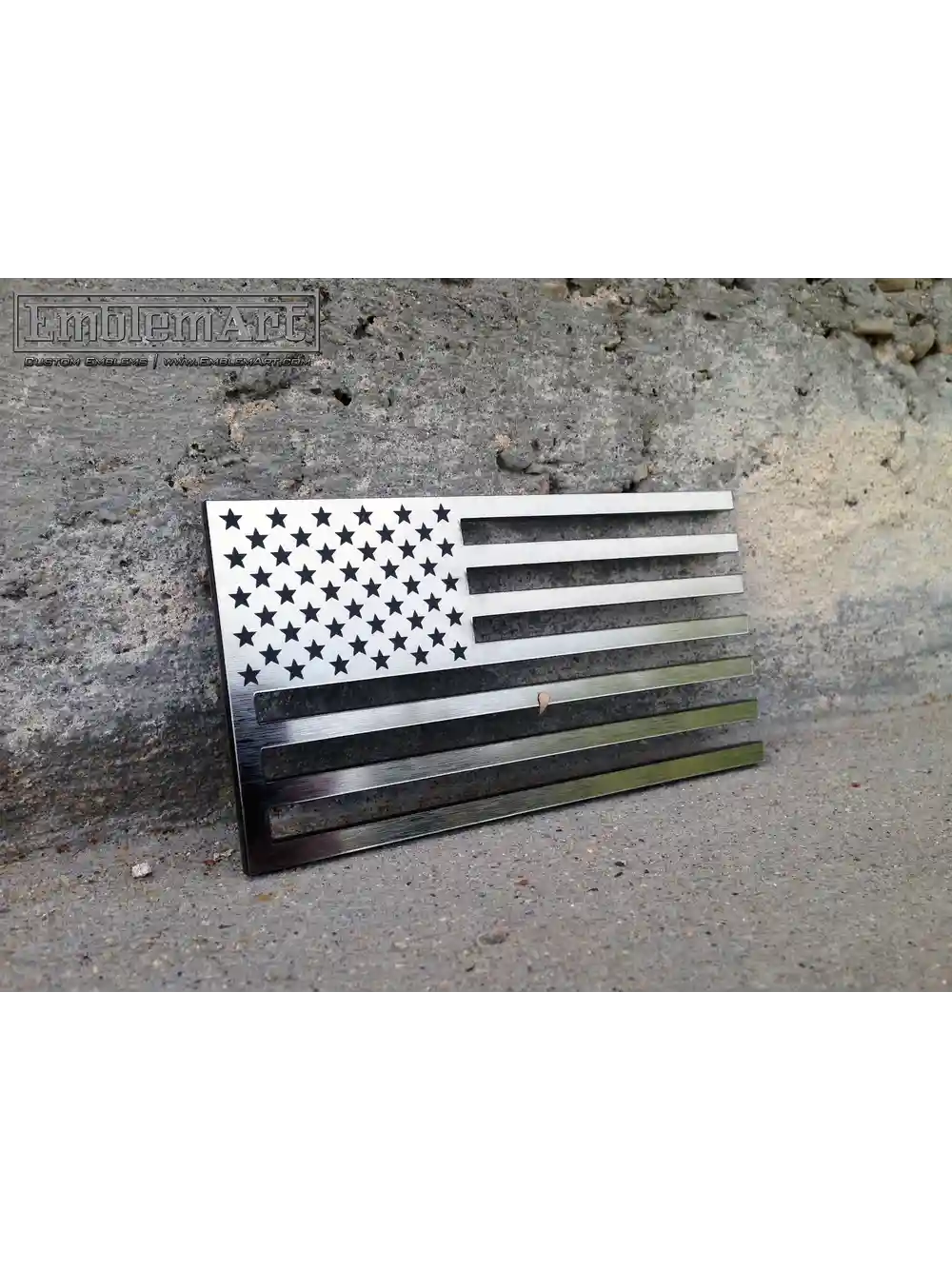 Custom Chrome Emblems - Flag01 Emblem