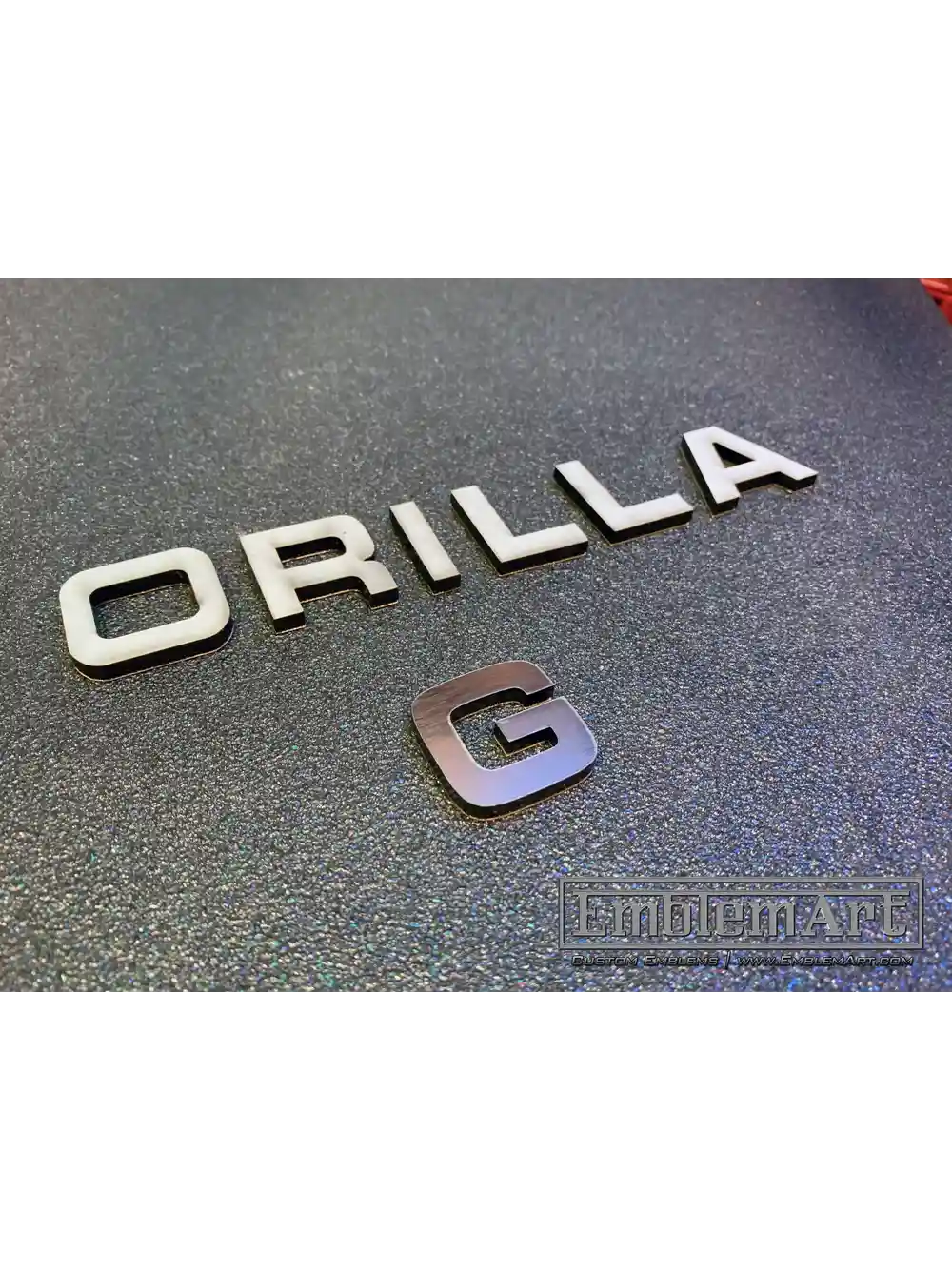 Custom Chrome Emblems - Gorilla With Masking 01 Chrome Emblem