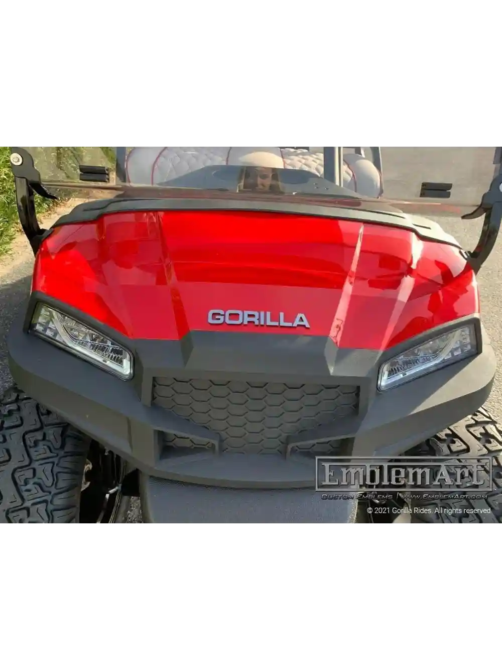 Custom Chrome Emblems - Gorilla Rides 01 Emblem