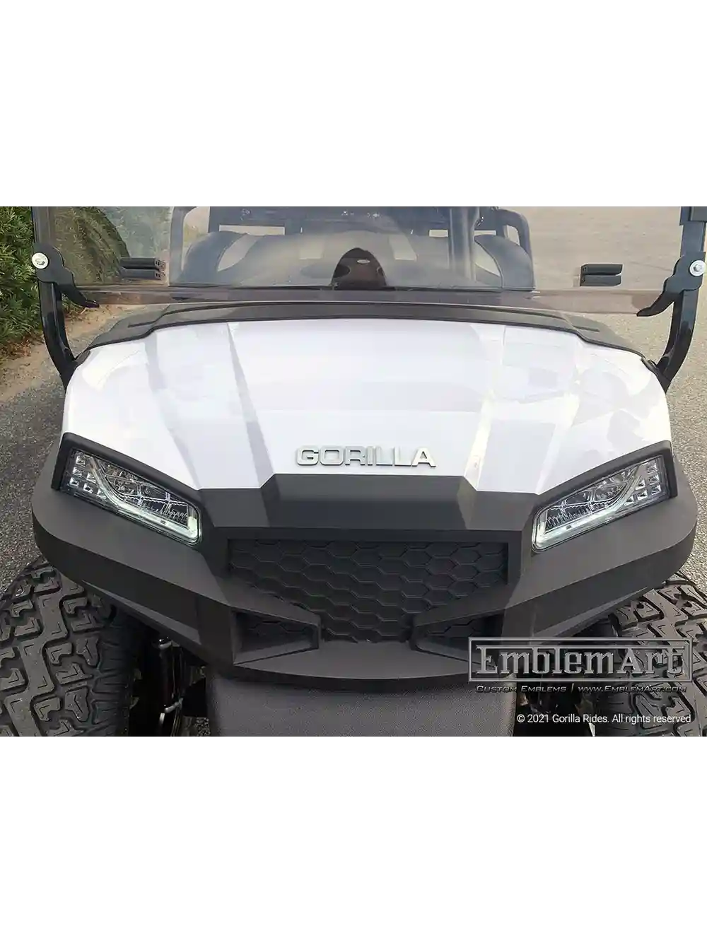 Custom Chrome Emblems - Gorilla Rides 03 Emblem