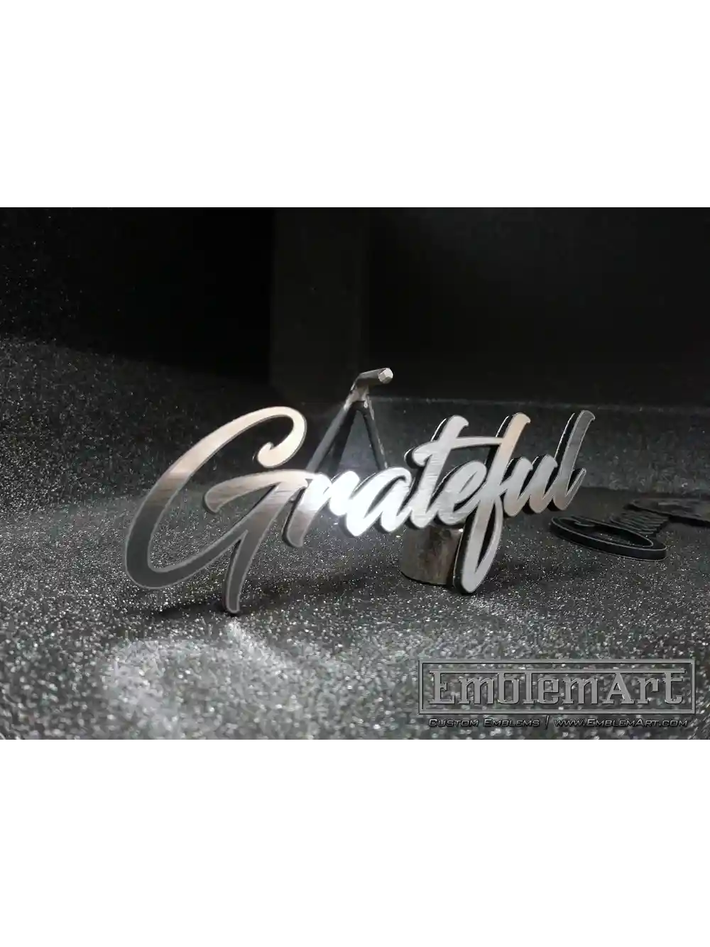 Custom Chrome Emblems - Grateful Chrome 01 Emblem