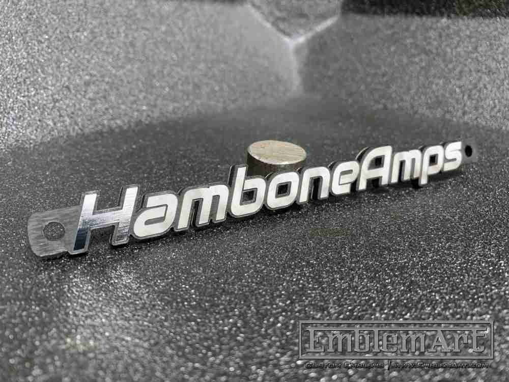 Custom Chrome Emblems - Custom Hambone Amps Chrome Emblem