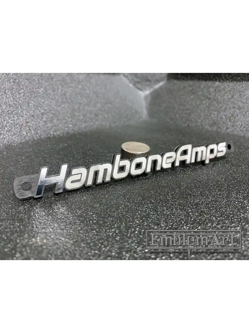 Custom Chrome Emblems - Hambone Amps 01 Chrome Emblem