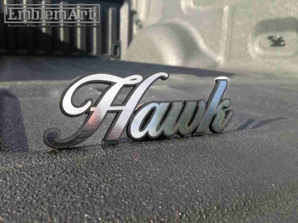 Custom Chrome Emblems - Custom Hawk Emblem