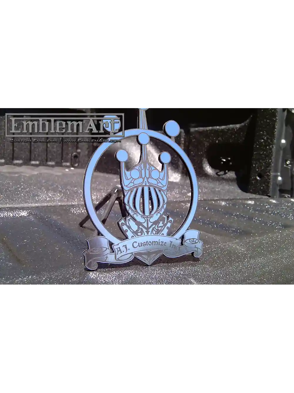 Custom Chrome Emblems - Helmet02 Emblem