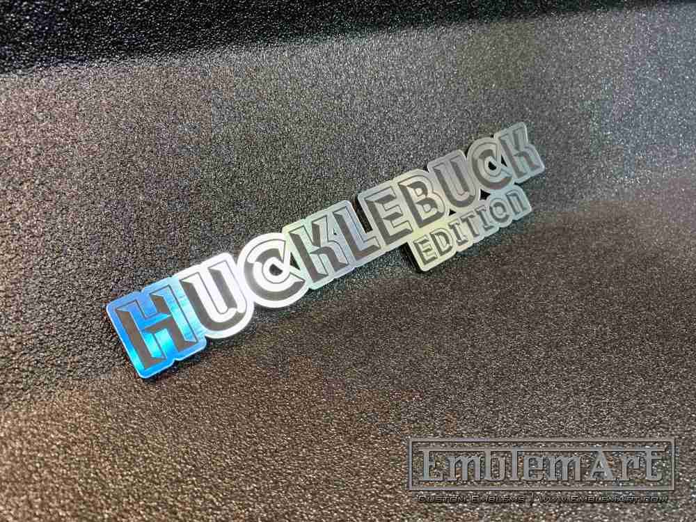 Custom Chrome Emblems - Custom Hucklebuck Chrome Emblem