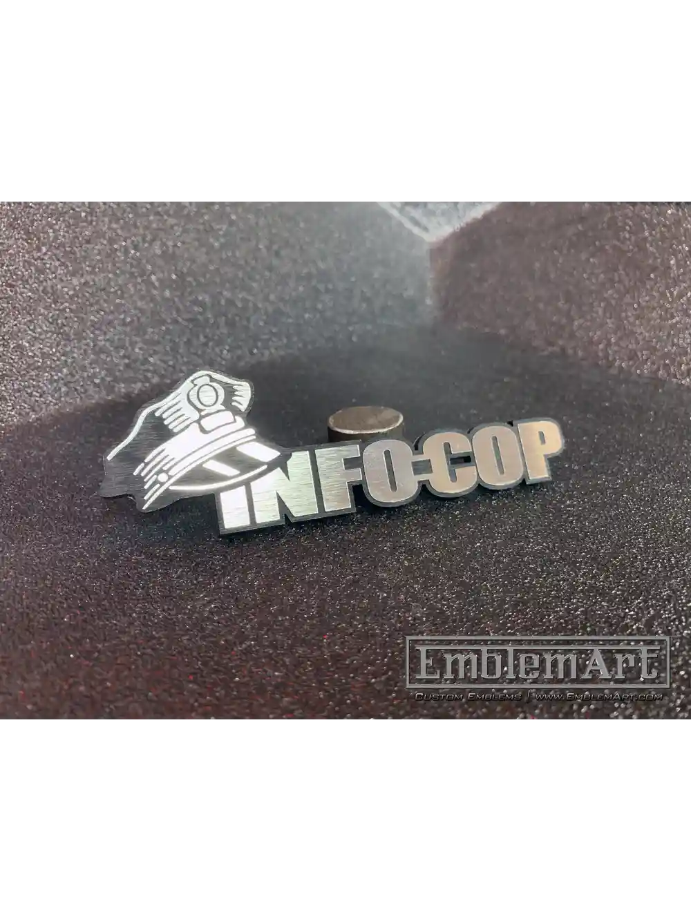 Custom Chrome Emblems - Info Cop 01 Chrome Emblem