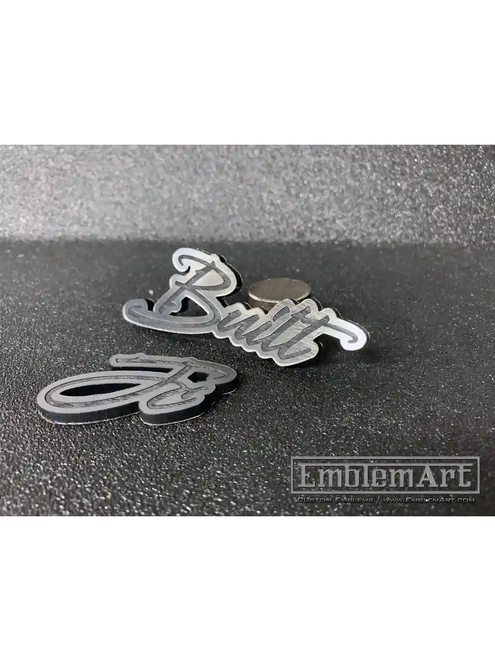 Custom Chrome Emblems - Jc Built 02 Chrome Emblem