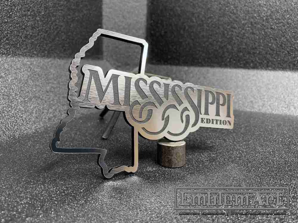 Custom Chrome Emblems - Custom Mississippi Chrome Emblem
