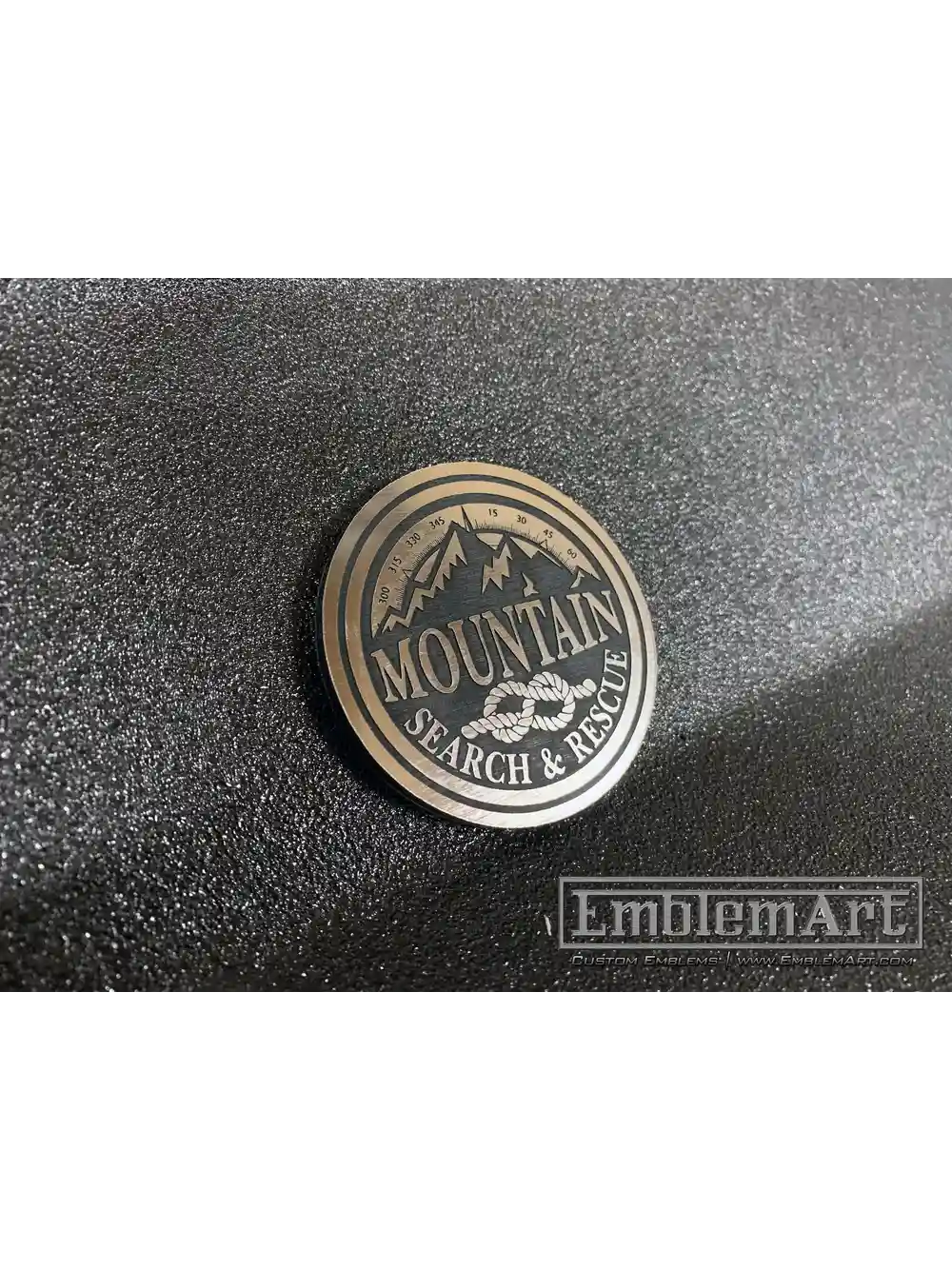 Custom Chrome Emblems - Mountain Search And Rescue 01 Chrome Emblem