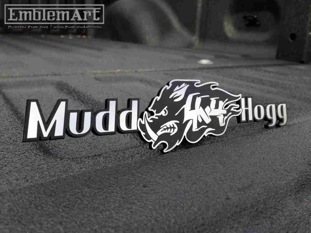 Custom Chrome Emblems - Custom Muddhogg Emblem