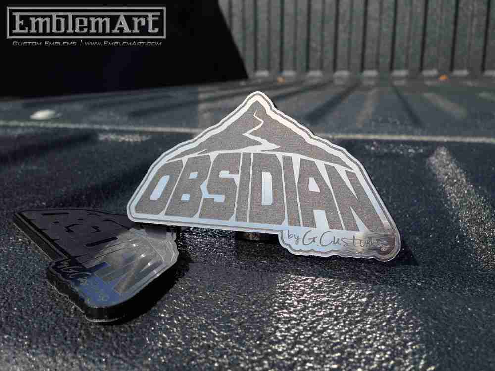 Custom Chrome Emblems - Custom Obsidian Emblem