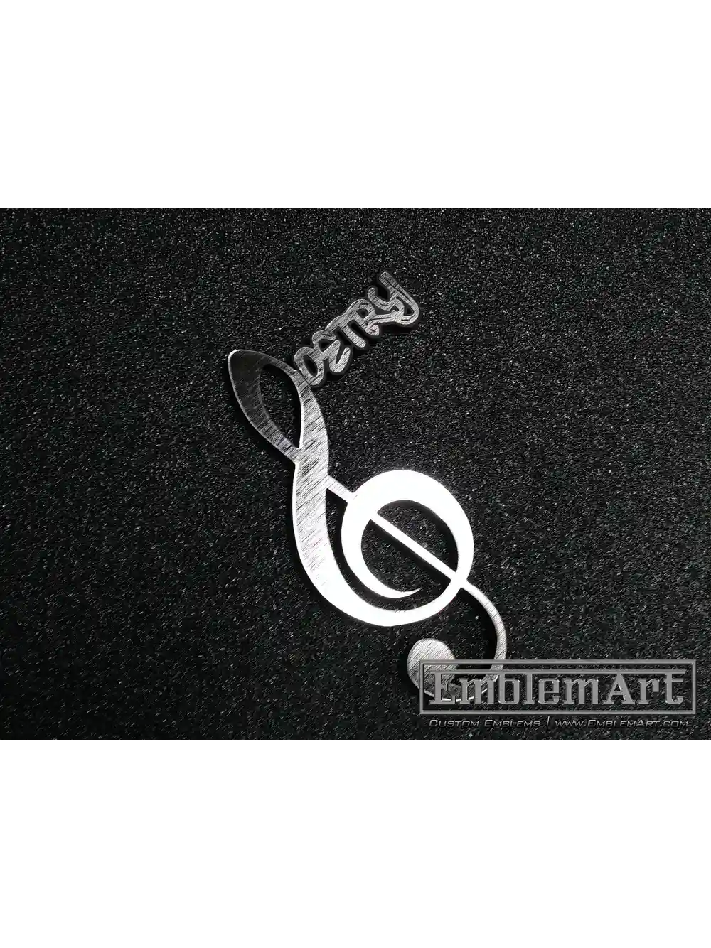Custom Chrome Emblems - Poetry Chrome Emblem