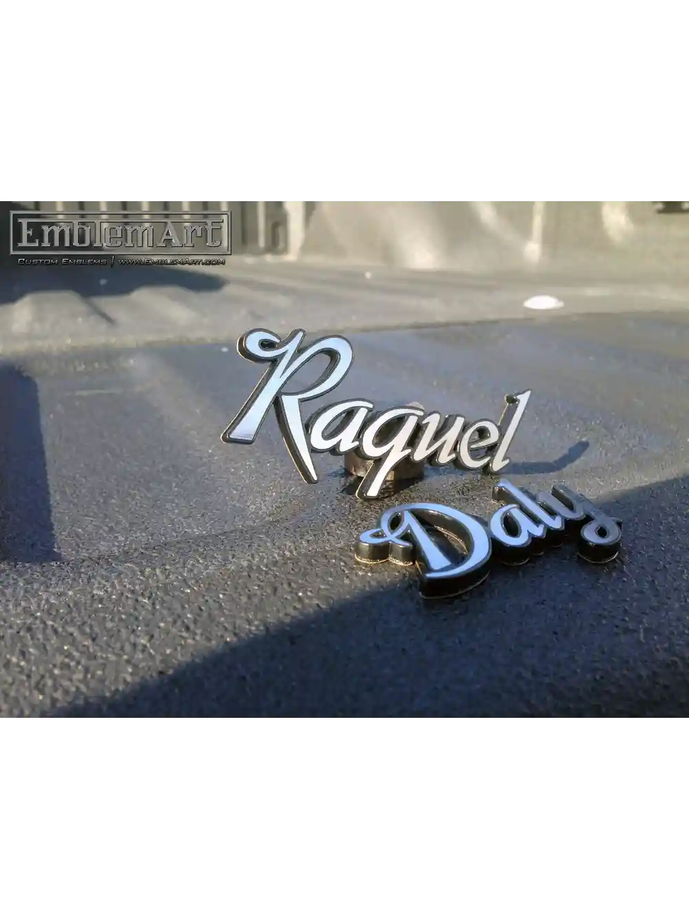 Custom Chrome Emblems - Raquel01 Emblem