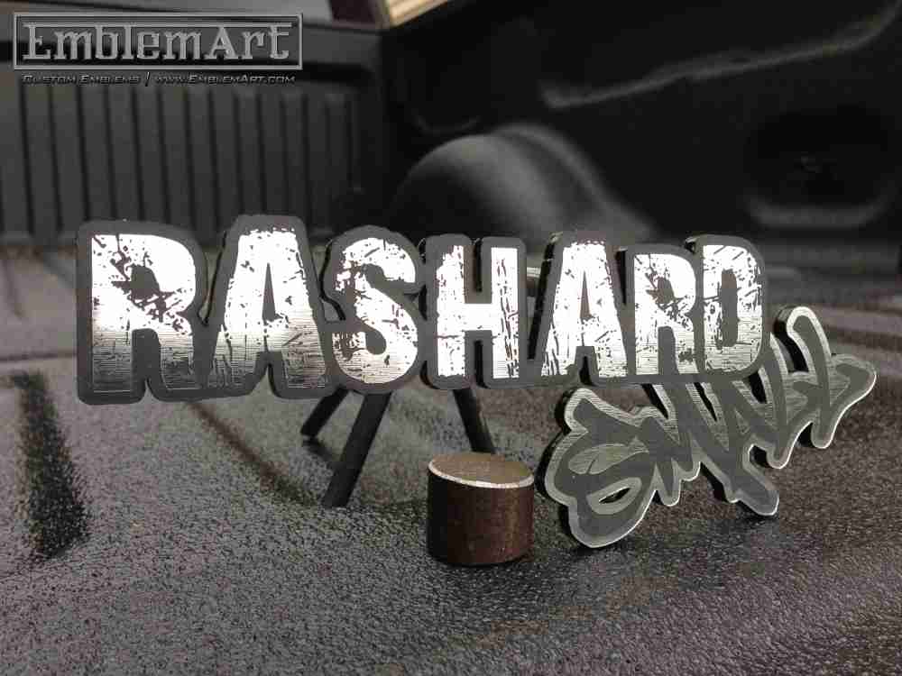 Custom Chrome Emblems - Custom Rashardsmall Emblem