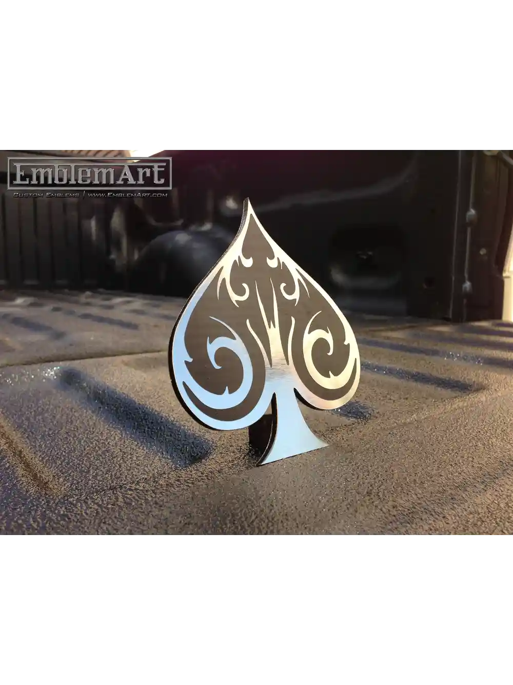 Custom Chrome Emblems - Spade03 Emblem