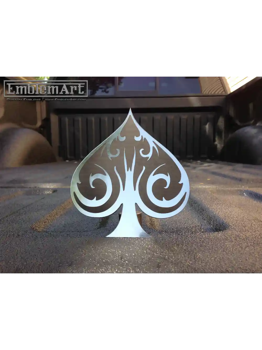 Custom Chrome Emblems - Spade04 Emblem