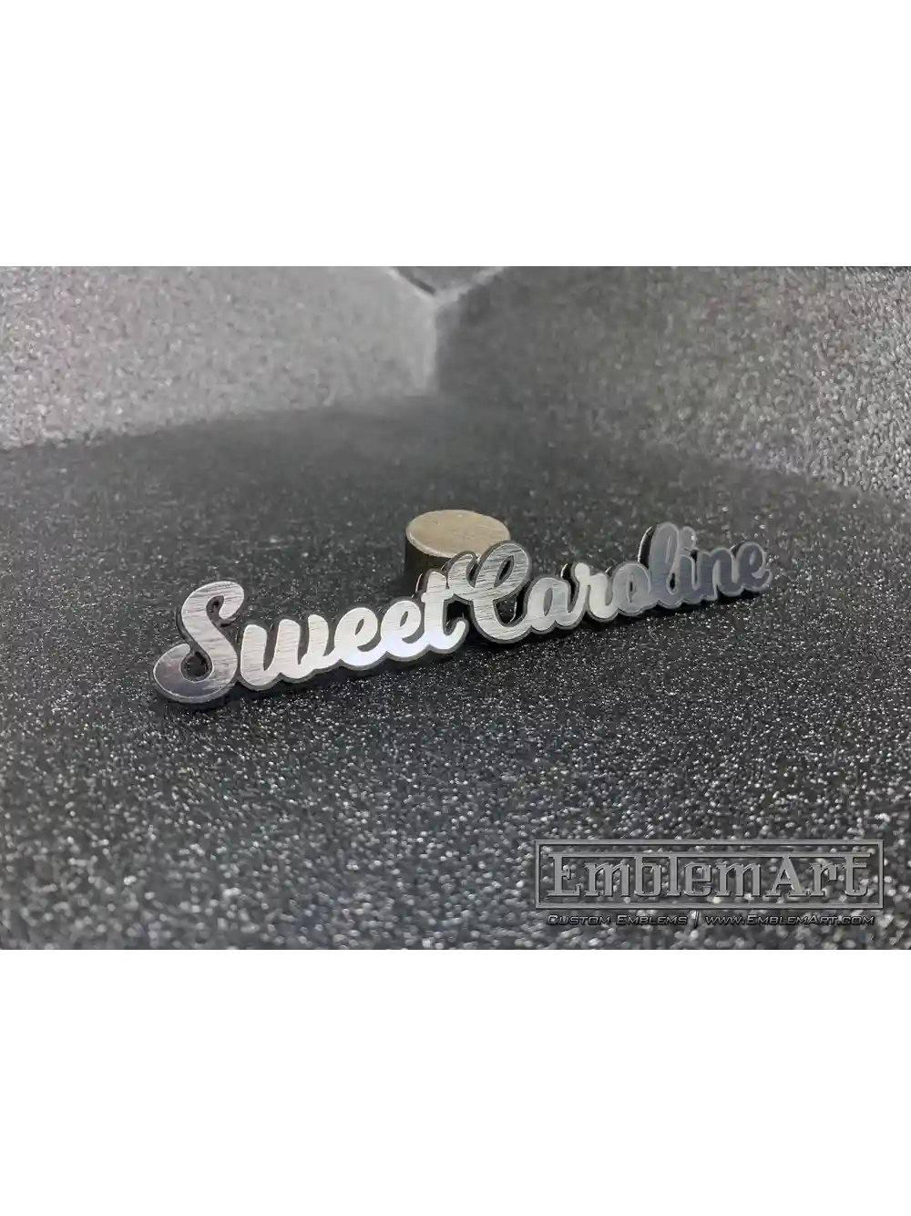 Custom Chrome Emblems - Sweet Caroline 01 Chrome Emblem